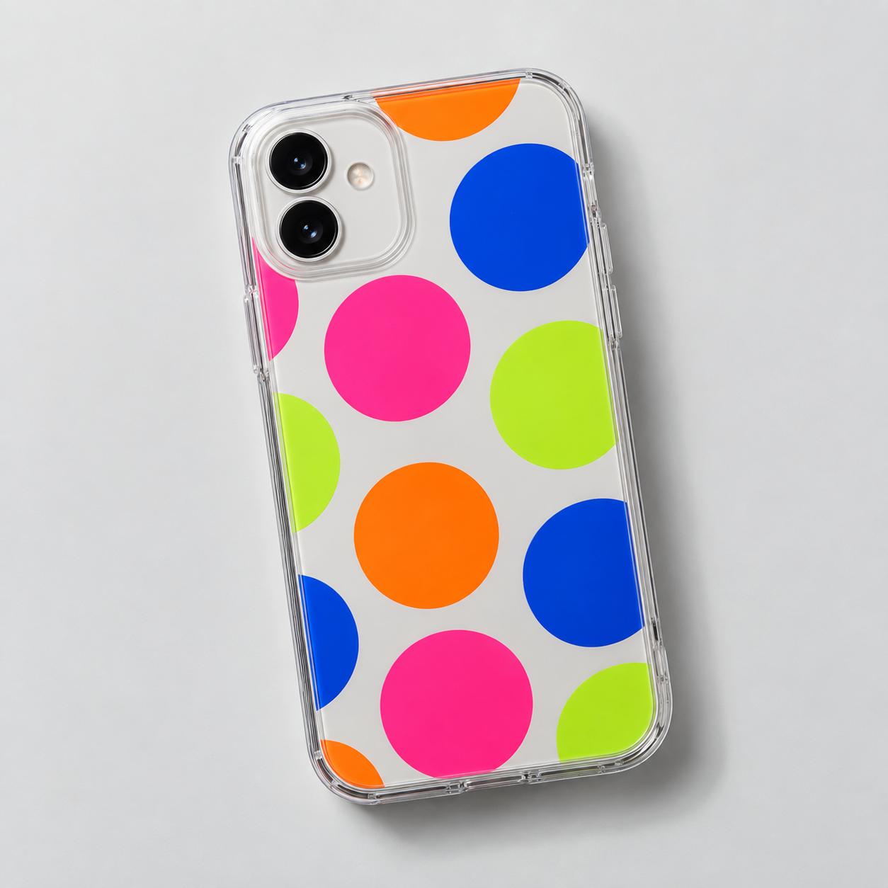 COLOR DOT CLEAR CASE